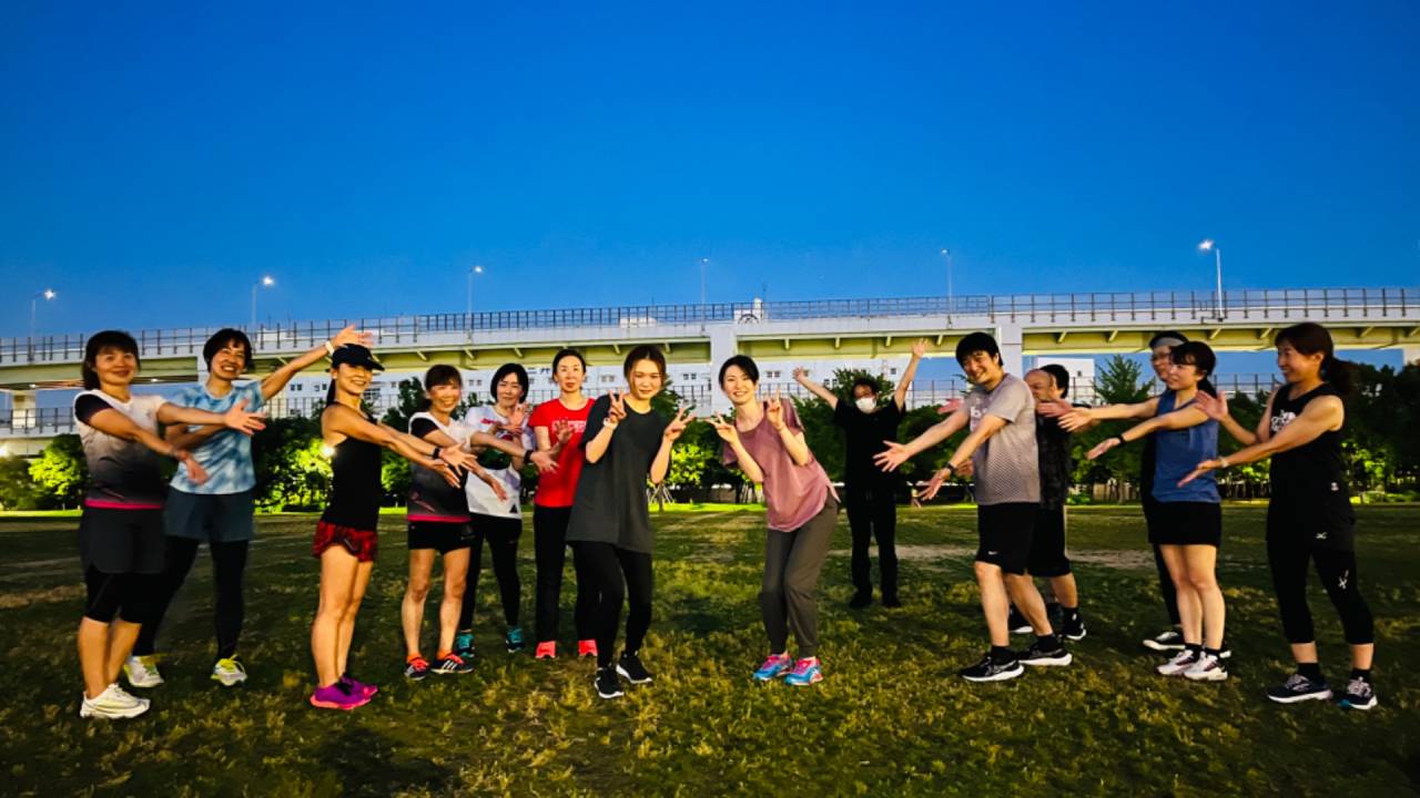 マラソン指導　正しいフォームをつくって走る練習会　絆RC神戸